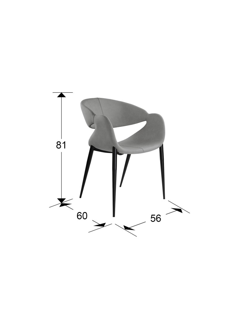 GIRO- SILLON GRIS CLARO-NEGRO